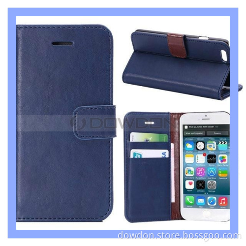 Color Flip Wallet Leather Cover Case for iPhone 6/iPhone 6 Plus